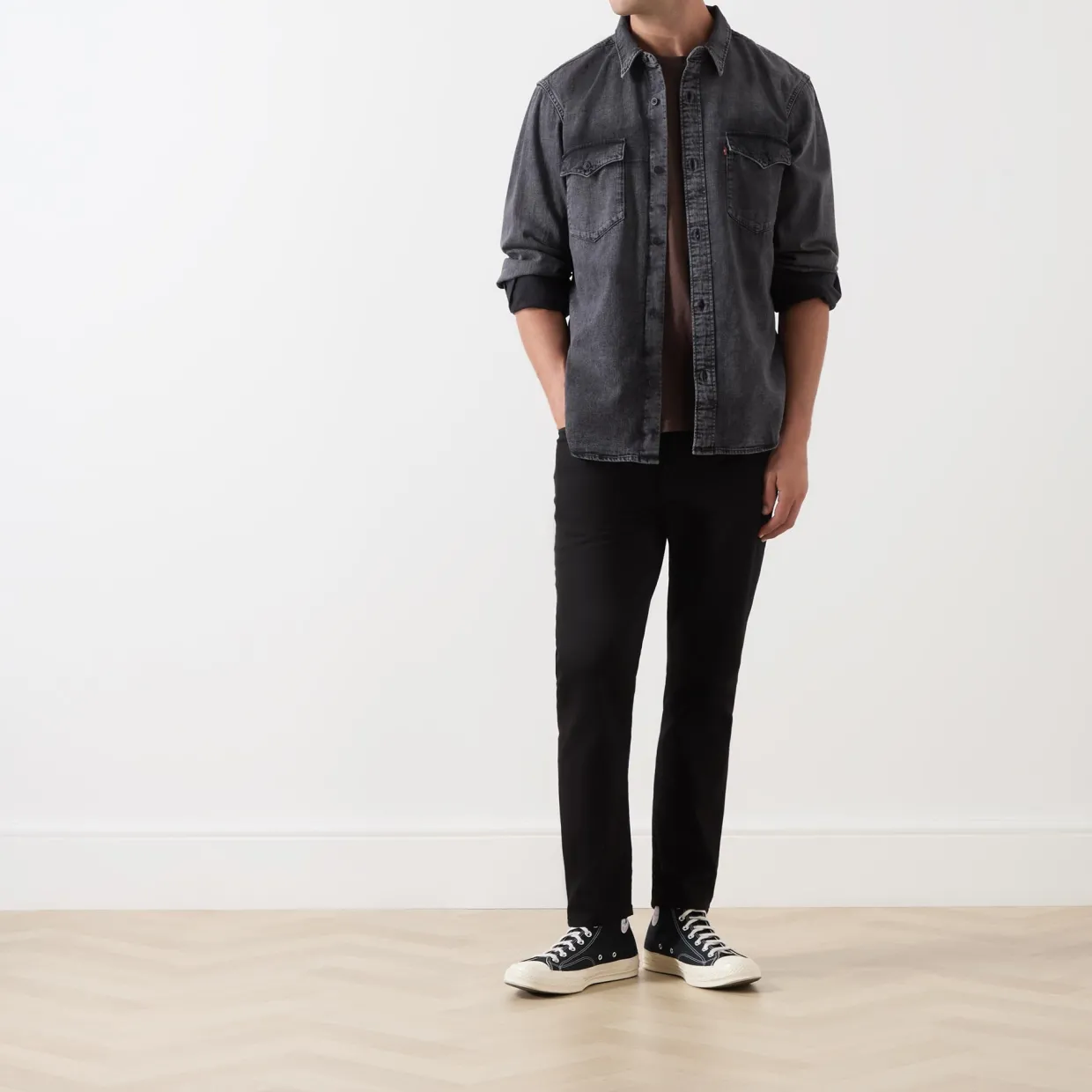 Relaxed Western Denim Shirt