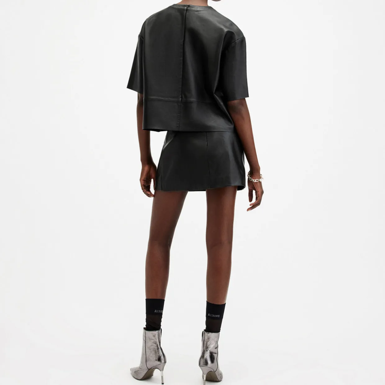 Renai Leather Mini Skirt