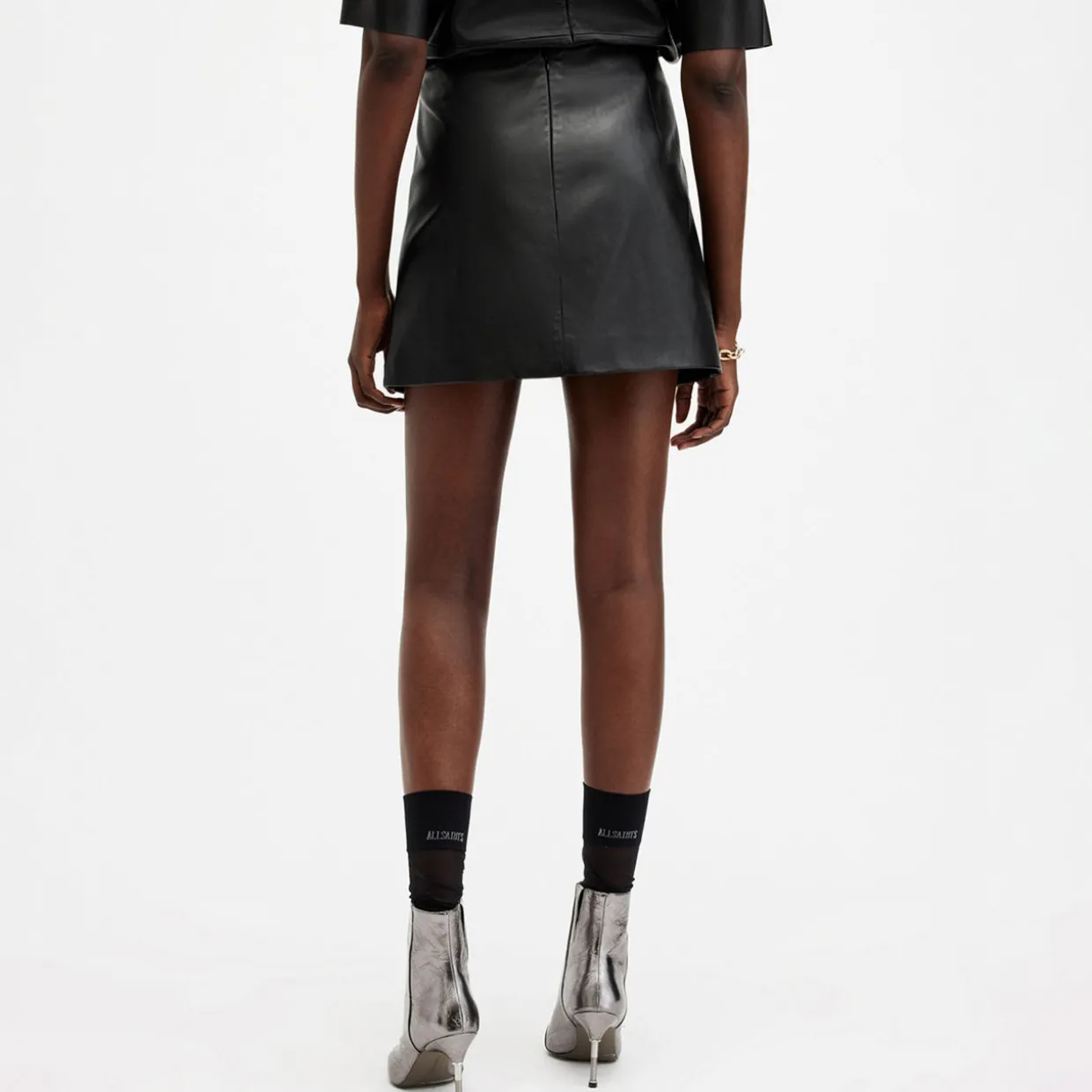Renai Leather Mini Skirt
