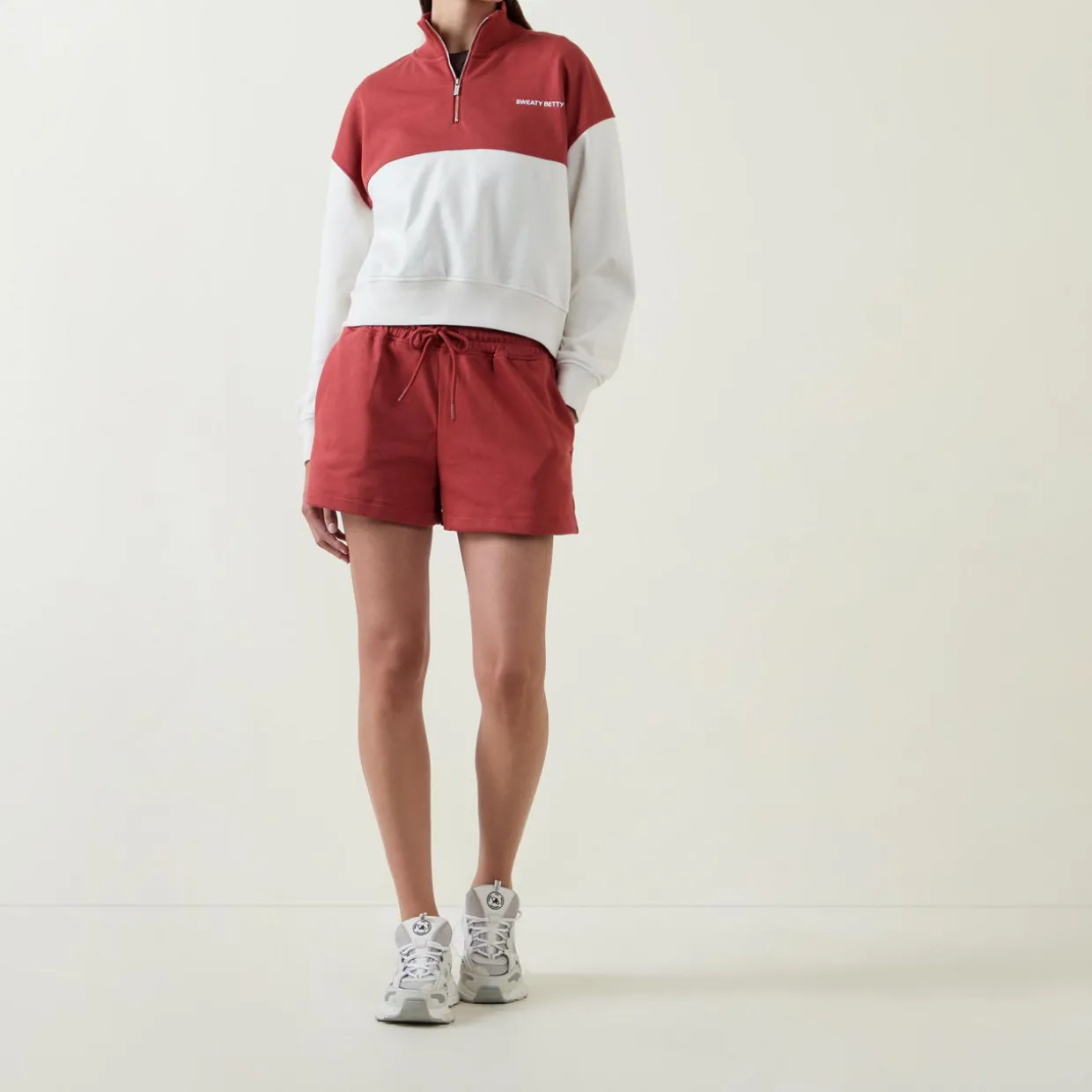 Revive Cropped Half-Zip Sweatshirt