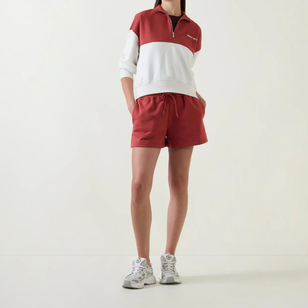 Revive Cropped Half-Zip Sweatshirt