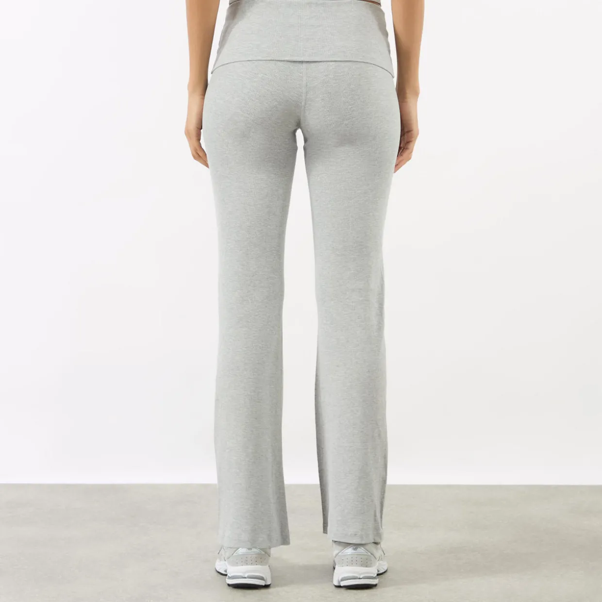 Rib Fold Over Trousers