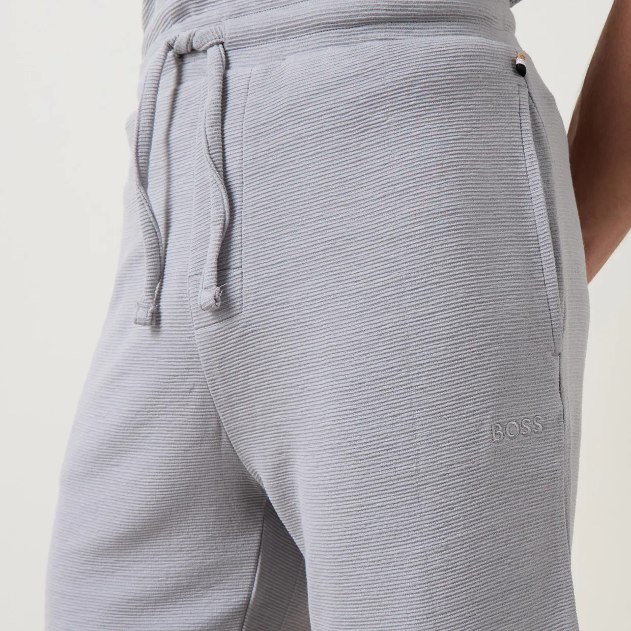Rib Stretch Logo Pyjama Shorts