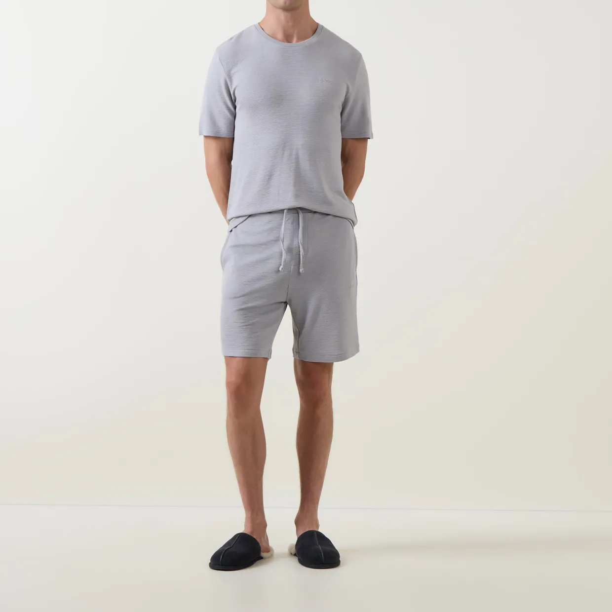 Rib Stretch Logo Pyjama Shorts