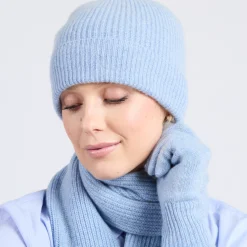 Ribbed Cashmere Beanie