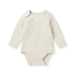 Ribbed Logo Bodysuit