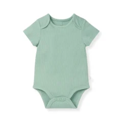 Ribbed Logo Bodysuit