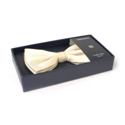 Ribbed Woven Bow Tie