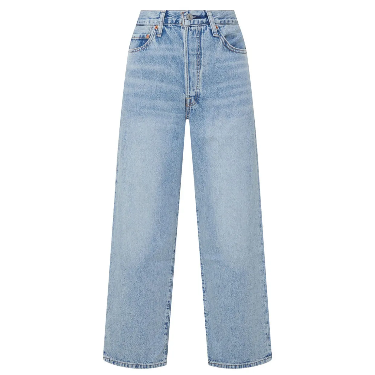 Ribcage Cropped Super-High Rise Straight Leg Jeans