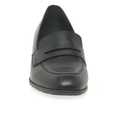 Right Penny-Trim Leather Loafers