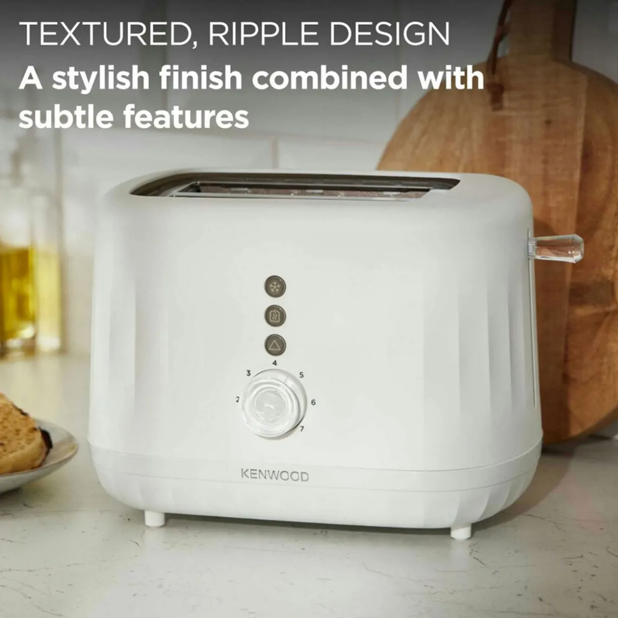 Ripple 2 Slice Toaster Pure White