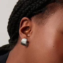 Ripple Stud Earrings