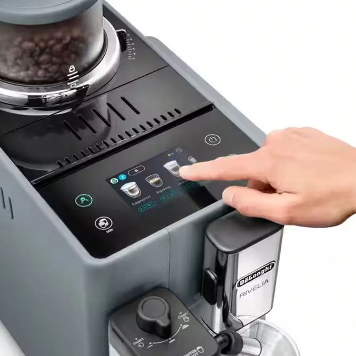 Rivelia Automatic Compact Bean To Cup Grey