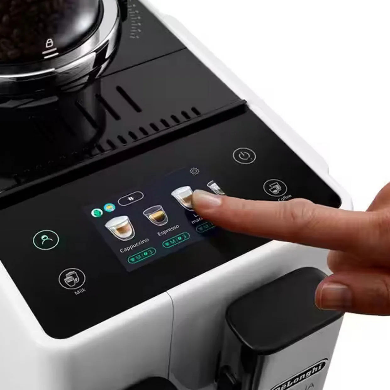 Rivelia Automatic Compact Bean To Cup White