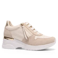 Robyn Leather Platform Trainers