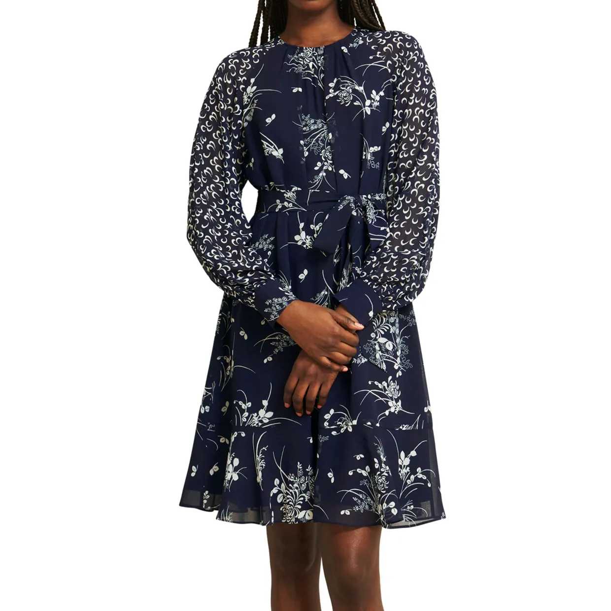 Rosie Floral Flared Mini Dress