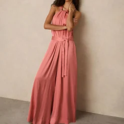 Rosin Draped Wide Leg Jumpsuit