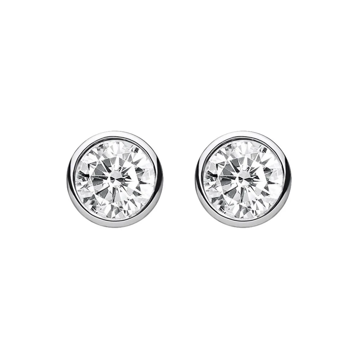 Round Stud Earrings