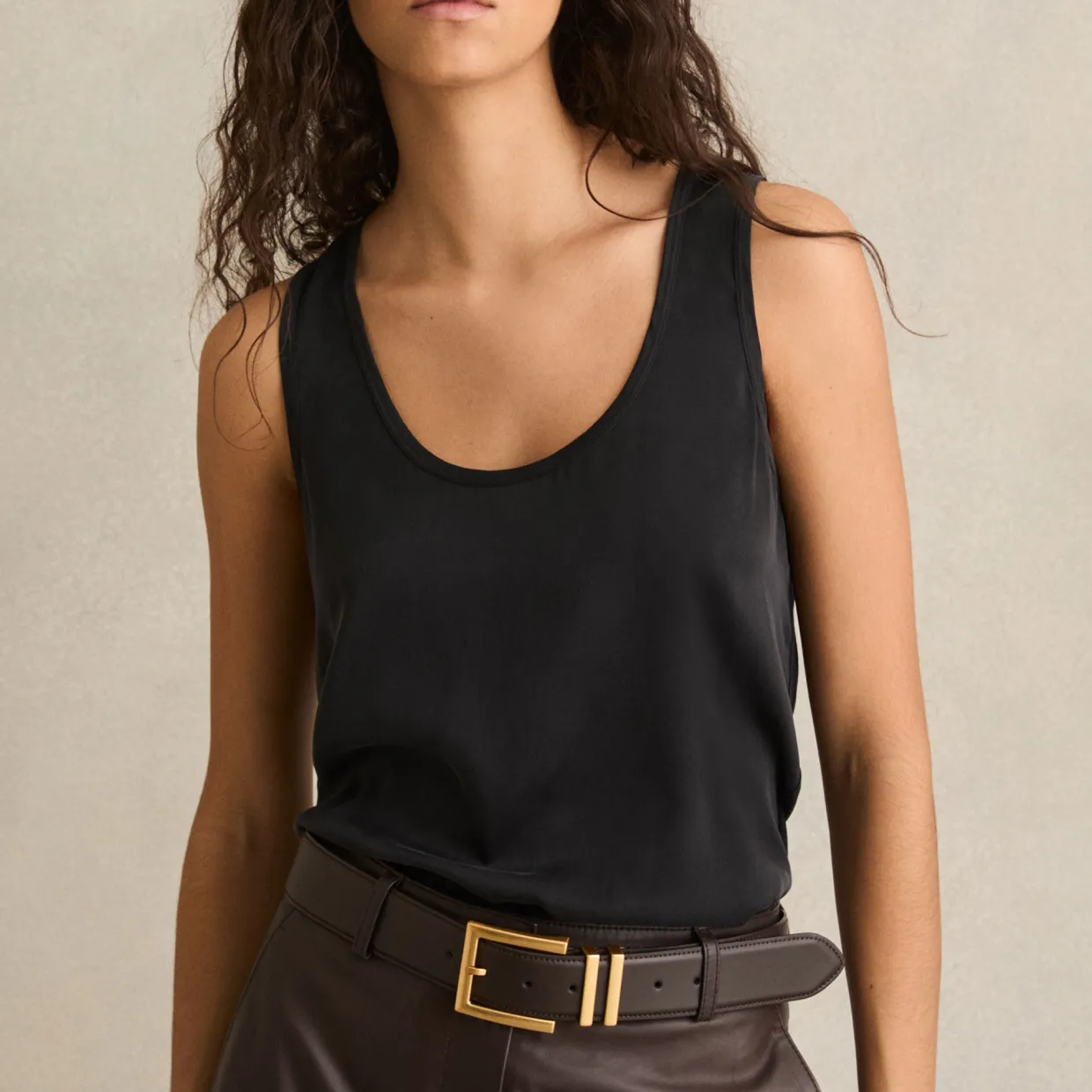 Ruby Panelled Tank Top