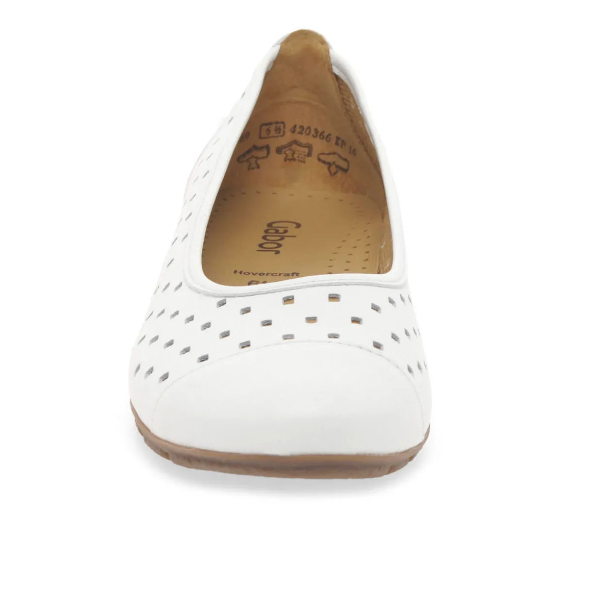Ruffle Punched Detail Flats