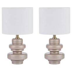 Safio Mocha Table Lamp, Set of Two