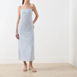 Salazio Textured Fitted Dress