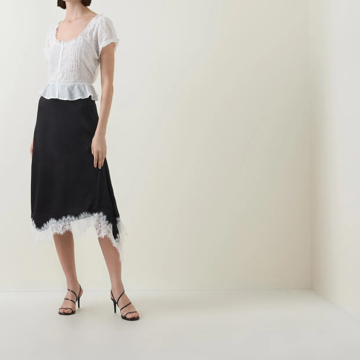 Sandi Pintuck Embroidered Blouse