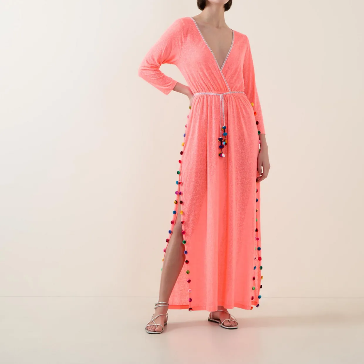 Santorini Pom Pom Sundress
