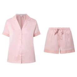 Satin Lace Top & Shorts Pyjama Set