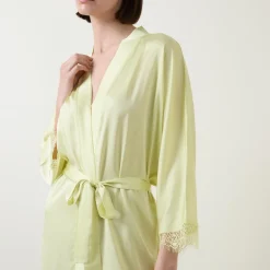 Satin Secrets Lace Trim Robe