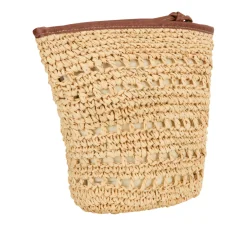 Savona Raffia Pouch Bag