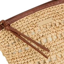 Savona Raffia Pouch Bag