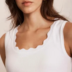 Scalloped Tank Top