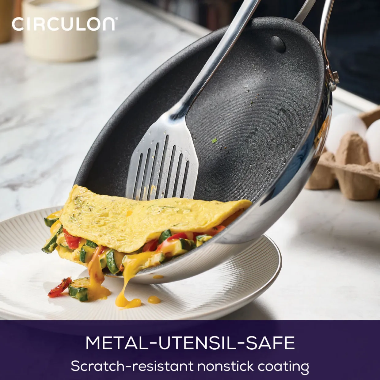 Scratch Defense Stainless Steel Seven-Piece Pan Set