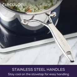 Scratch Defense Stainless Steel Saucepan with Lid 20cm