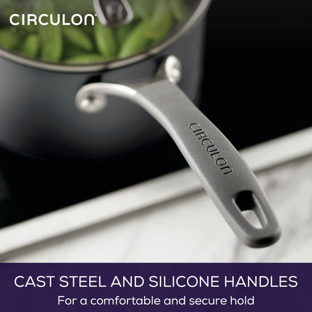 ScratchDefense Extreme Non-Stick Straining Saucepan & Lid 16cm