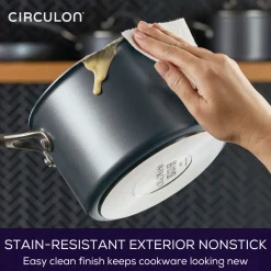 ScratchDefense Extreme Non-Stick Straining Saucepan & Lid 16cm