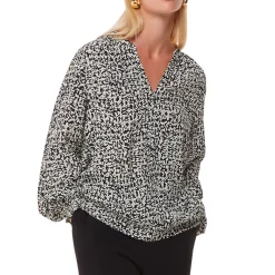Scribble Print Blouse