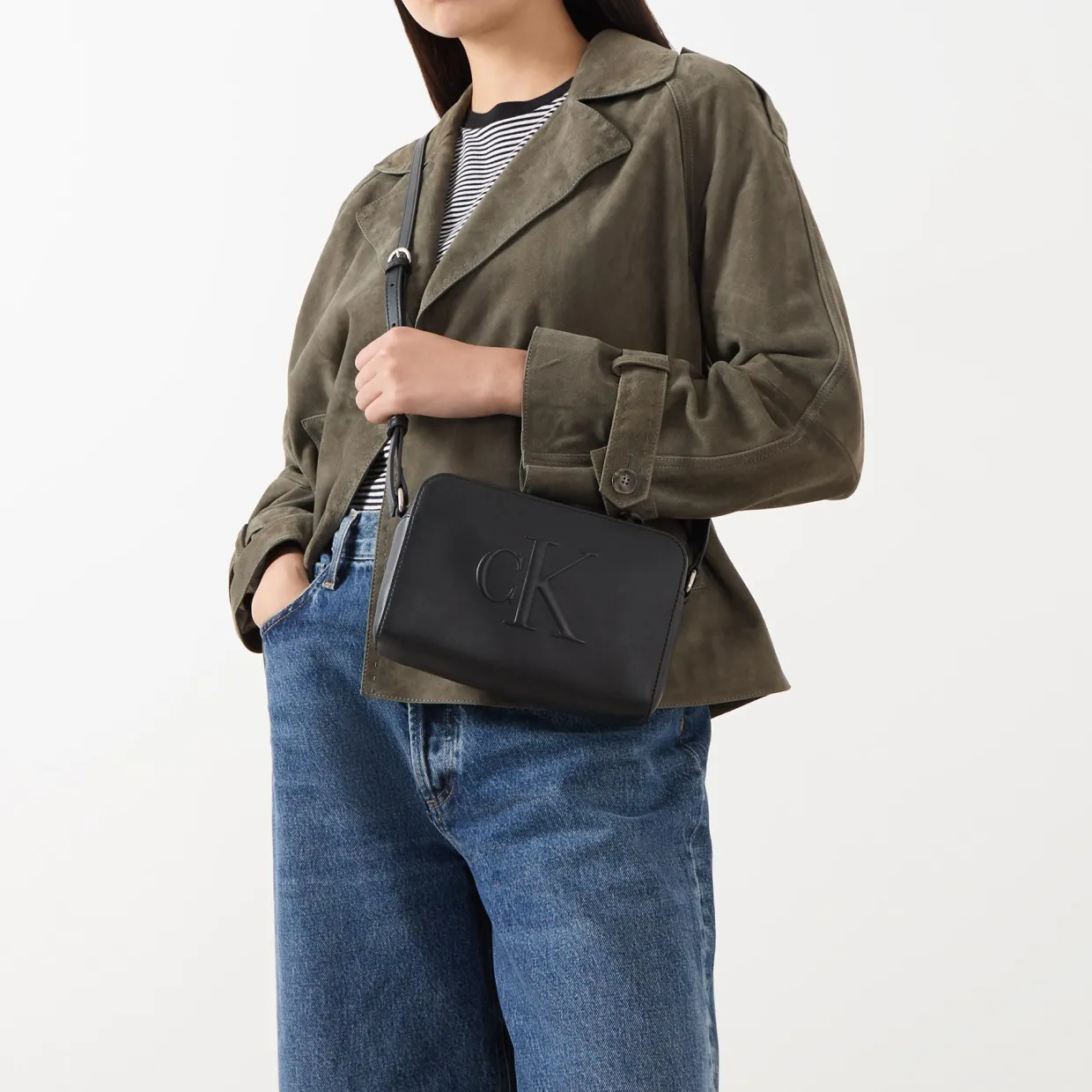 Sculpted Camera Crossbody Bag