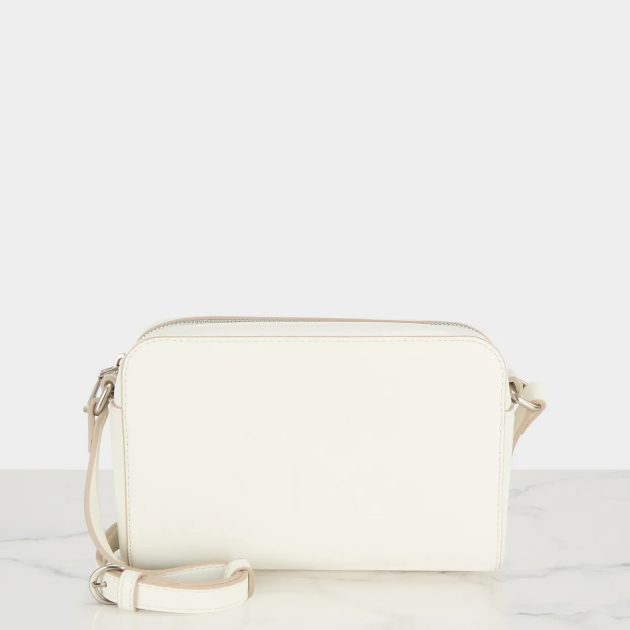 Sculpted Logo Camera Crossbody Bag