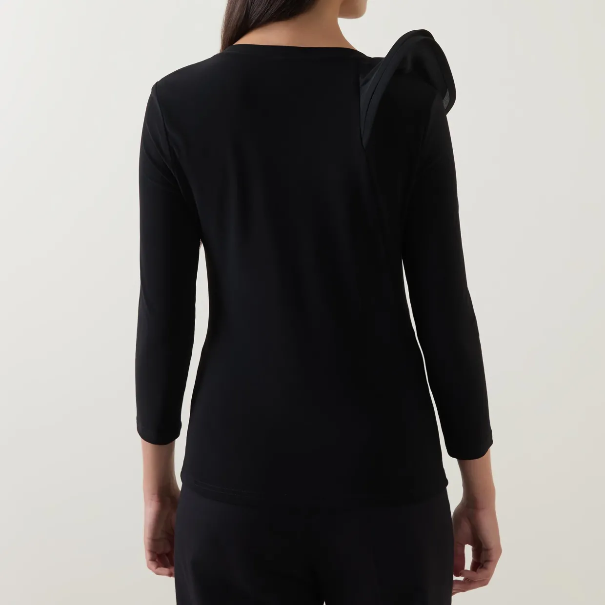 Sculptural Long-Sleeved Top
