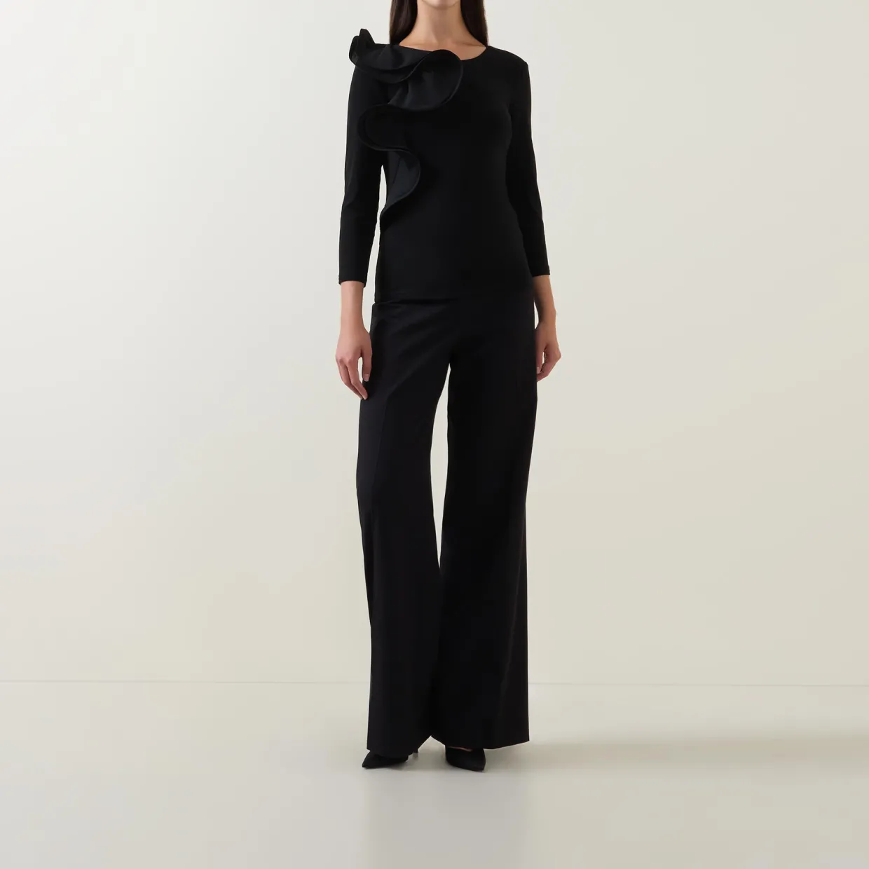Sculptural Long-Sleeved Top