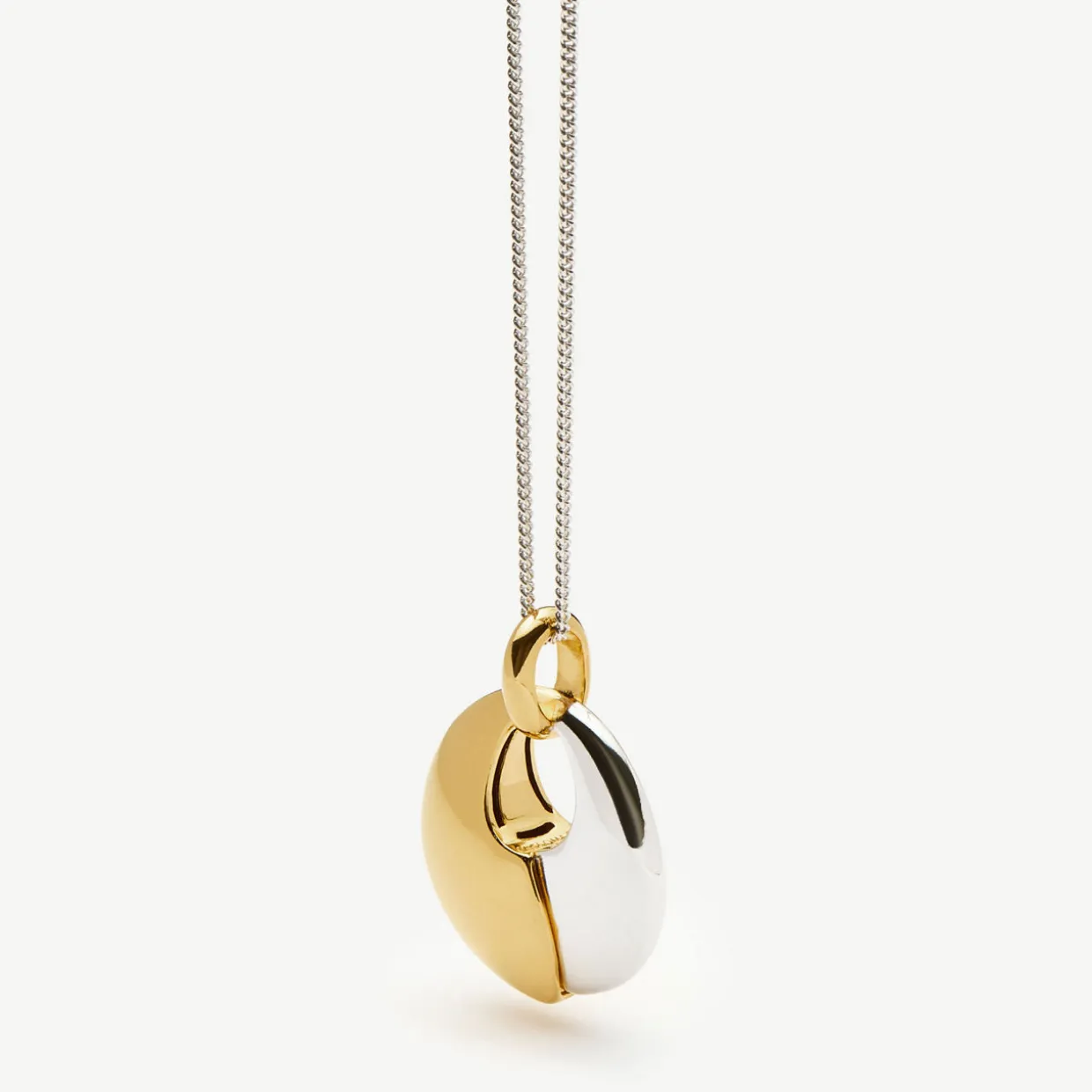 Sculptural Pebble Pendant Necklace
