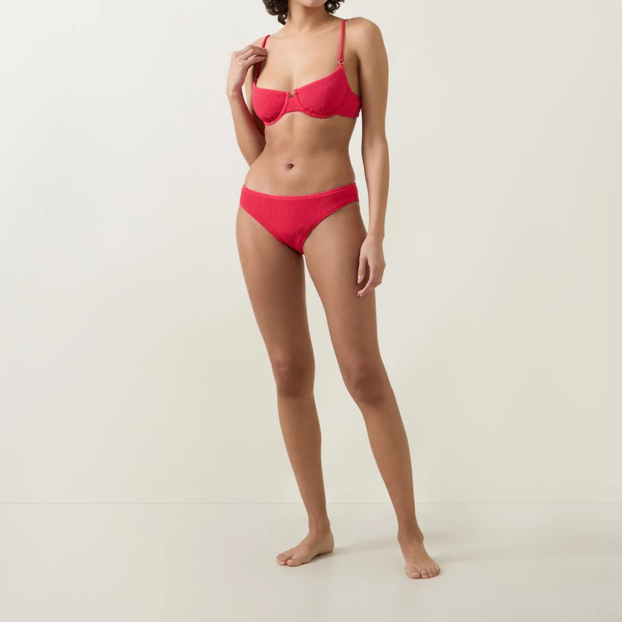 Sea Dive Under-Wired Textured Bikini Top