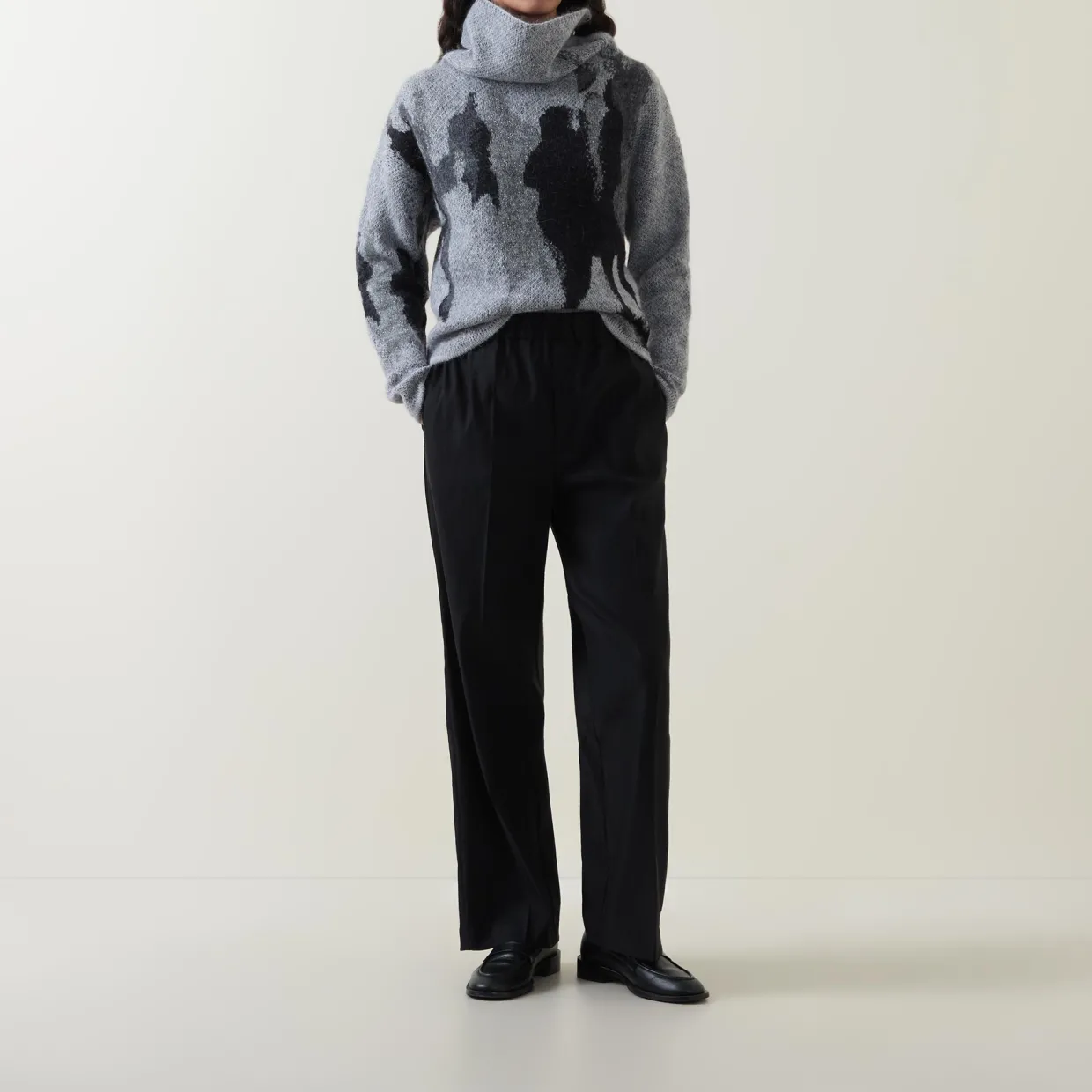 Seam Straight Leg Trousers