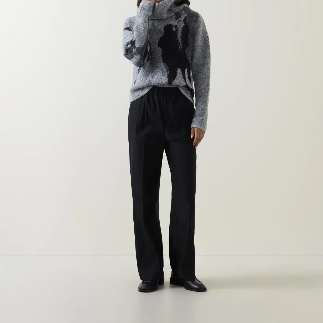 Seam Straight Leg Trousers