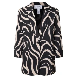 Seersucker Abstract Blazer