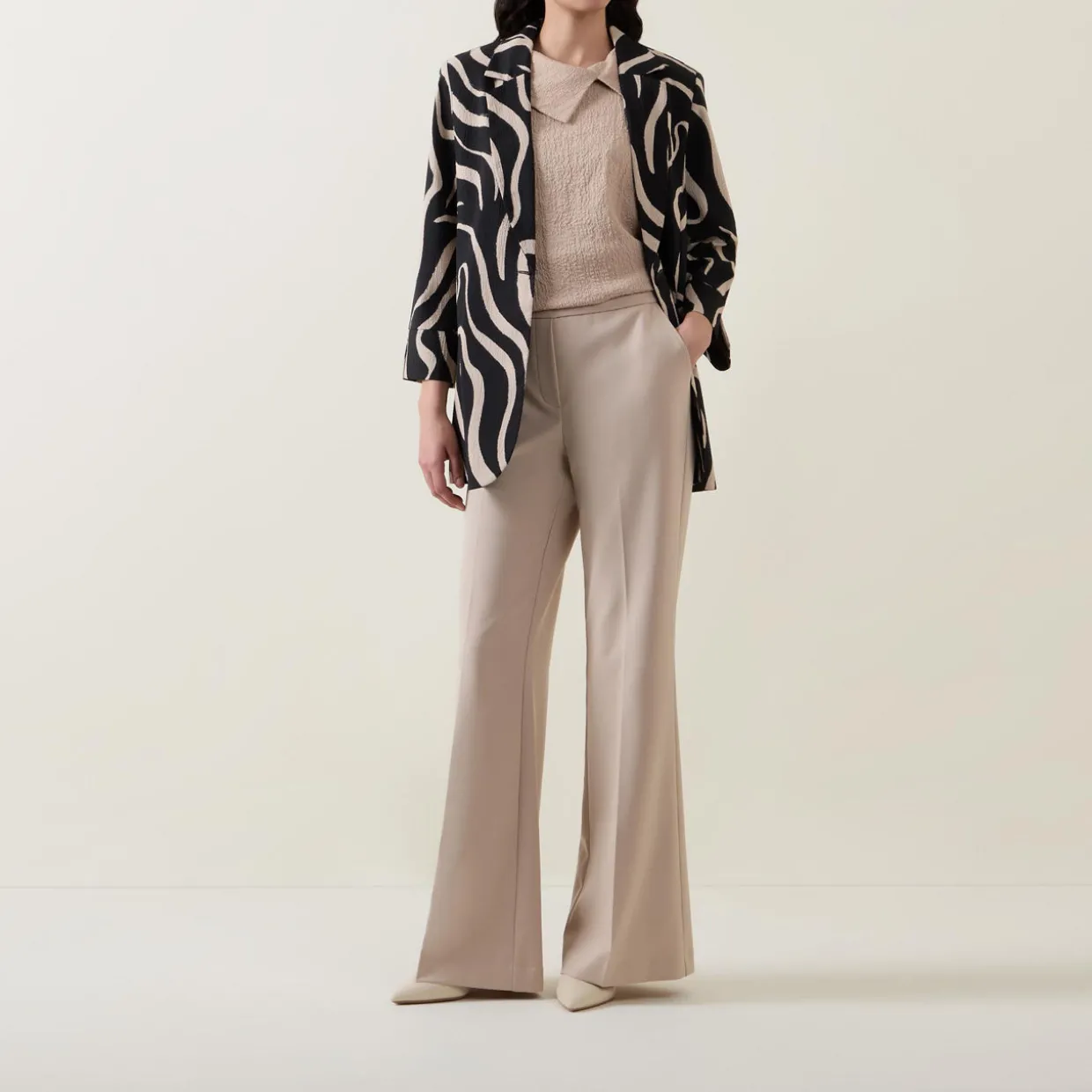 Seersucker Abstract Blazer