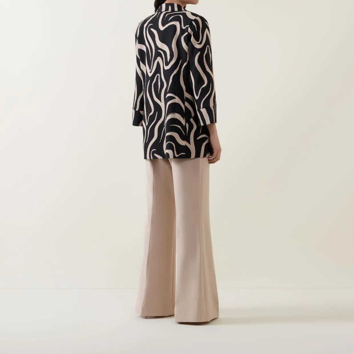 Seersucker Abstract Blazer