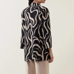 Seersucker Abstract Blazer